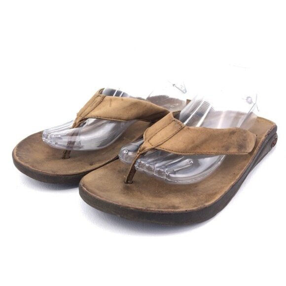 Chaco Brown Leather Playa Sandals Mens 11